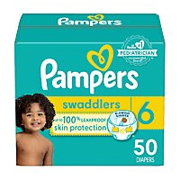 Pampers Swaddlers Active Size 6 Baby Diaper - 50 Count - Image 2