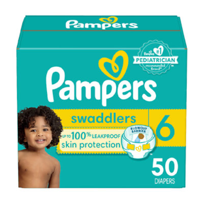 Pampers Swaddlers Active Size 6 Baby Diaper - 50 Count - Image 1