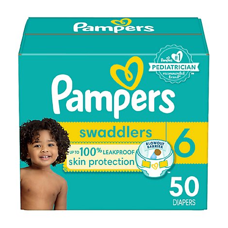 Pampers Swaddlers Active Size 6 Baby Diaper - 50 Count