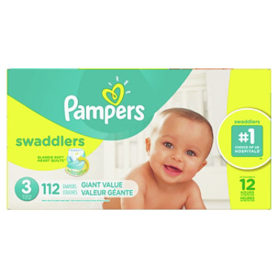 enkel en alleen Geladen ader Pampers Swaddlers Diapers Size 3 - 112 Count - Vons
