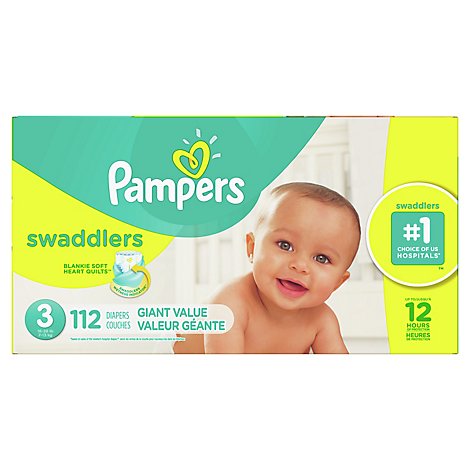 Pampers Swaddlers Diapers Size 3 - 112 Count