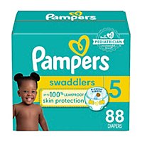 Pampers Swaddlers Active Size 5 Baby Diaper - 88 Count - Image 1