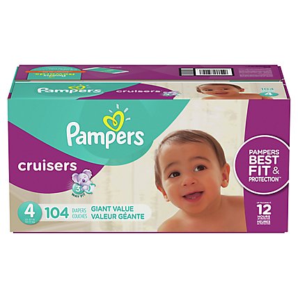 Pampers Cruisers Size 4 Diapers - 104 Count  - Image 3