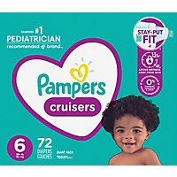 Pampers Cruisers Size 6 Diapers - 72 Count - Image 2