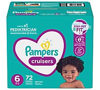 Pampers Cruisers Diapers Size 6 - 72 Count