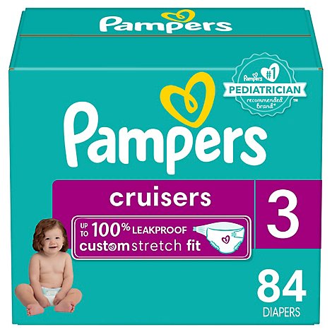 Pampers Cruisers Diapers Size 3 - 84 Count