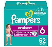 Pampers Cruisers Diapers Size 6 - 52 Count