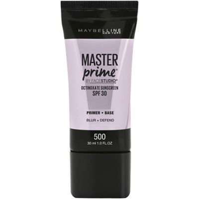 Maybelline Facestudio Master Prime Primer Makeup Protects with SPF 30 Blur+ Defend - 1 Fl. Oz. - Image 1