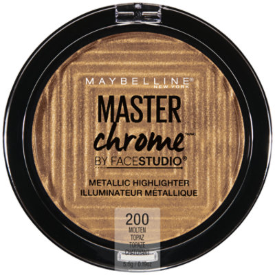 Maybelline Facestudio Master Chrome Molten Topaz Metallic Highlighter Makeup - 0.19 Oz