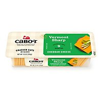 Cabot Creamery Cheese Cheddar Cracker Cut Slices Vermont Sharp Tray - 10 Oz - Image 2