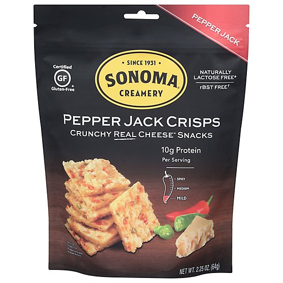 Sonomacrea Crisp Cheese Pepper Jack - 2.25 Oz