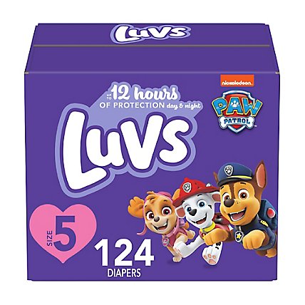 Luvs Baby Diapers Size 5 - 124 Count - Image 1