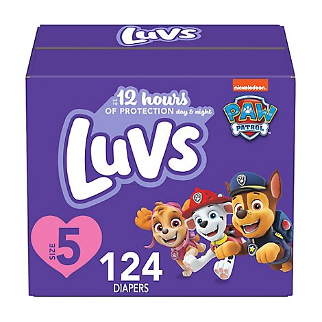 Luvs Pro Level Leak Protection Diapers Size 5 - 124 Count
