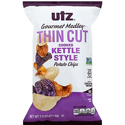 Utz Thin Cut Gourmet Medley Chips - 7.5 Oz - Image 2