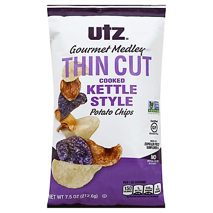 Utz Thin Cut Gourmet Medley Chips - 7.5 Oz - Image 1