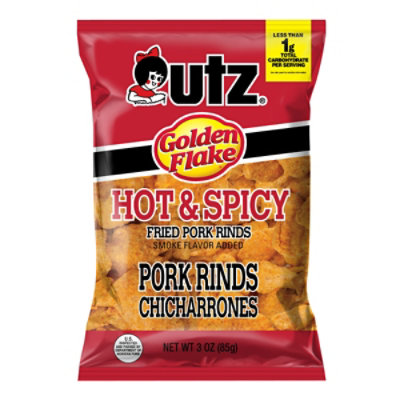 Utz Hot & Spicy Pork Rind - 3 Oz - Image 3