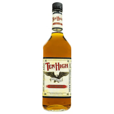 Ten High Bourbon Whiskey 80 Proof - 1 Liter - Image 1