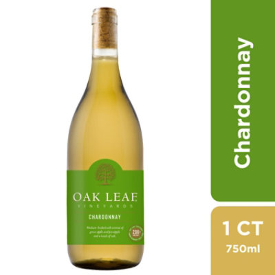 Oak Leaf Chardonnay Wine - 750 Ml - Image 1