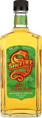 Sinfire Apple Cinnamon Flavored Whiskey - 750 Ml - Image 1