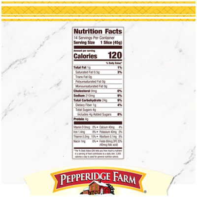 Pepperidge Farm Farmhouse Butter Bread - 22 Oz - Image 3