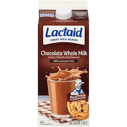 Lactaid Milk Whole Chocolate Half Gallon - 1.89 Liter - Image 2