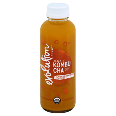 Evolution Fresh Organic Turmeric Pineapple Coconut Kombucha - 15.2 Fl. Oz.