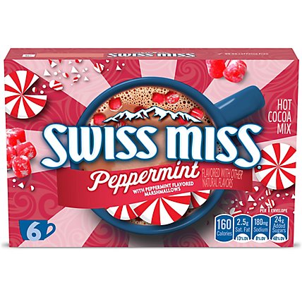 Swiss Miss Cocoa Mix Hot Envelopes Candy Cane - 6-1.38 Oz - Image 2