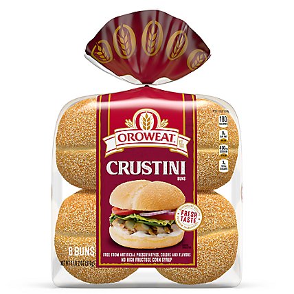 Oroweat Specialty White Crustini Sandwich Roll - 18 Oz - Image 1