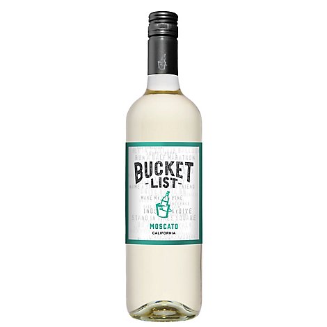 Bucket List Moscato White Wine - 750 Ml