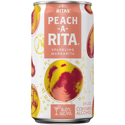 SHOP RIRITAです Ritas Peach A Rita Peach 6% ABV Malt Beverage In Can - 8 Fl