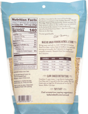 Bobs Red Mill Oats Steel Cut Quick Cooking - 22 Oz - Image 5