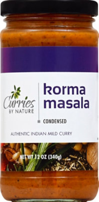 Curries By Nature Curry Authentic Indian Condensed Korma Masala Mild - 12 Oz