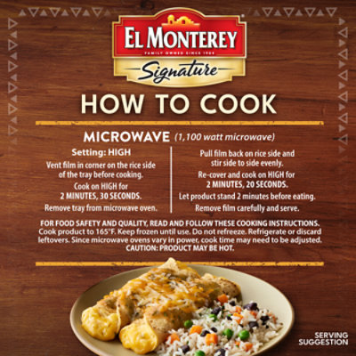 El Monterey Signature Cheese Frozen Entree Enchiladas - 10 Oz - Image 3