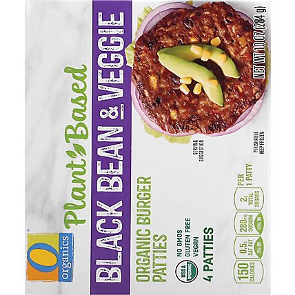 O Organics Organic Patties Black Bean Southwestern Style 4 Count - 10 Oz - Image 6