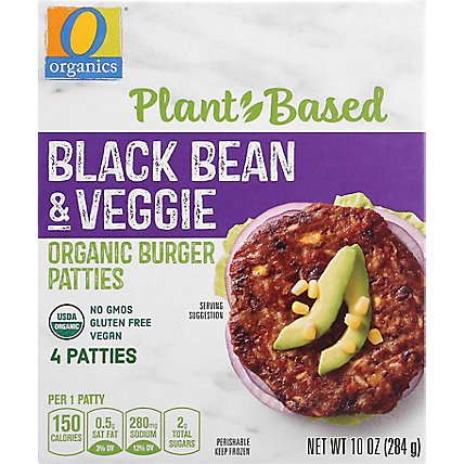 O Organics Organic Patties Black Bean Southwestern Style 4 Count - 10 Oz - Image 2