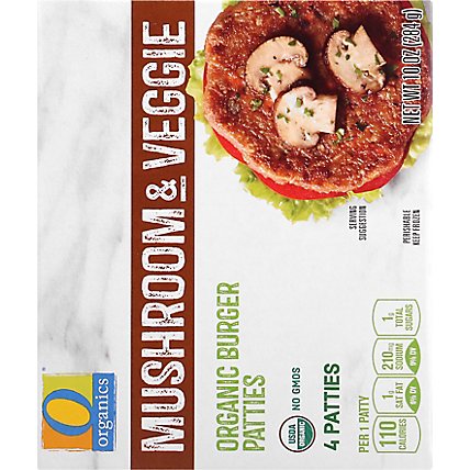 O Organics Organic Patties Veggie Mushroom 4 Count - 10 Oz - Image 6