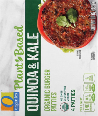 O Organics Organic Patties Quinoa & Kale 4 Count - 10 Oz - Image 7