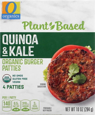 O Organics Organic Patties Quinoa & Kale 4 Count - 10 Oz - Image 2