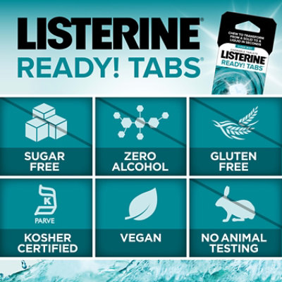 Listerine Ready Tab Clean Mint Chew - 8 Count - Image 2