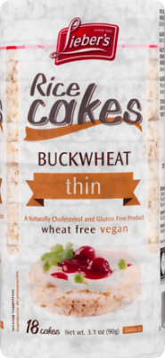 Liebers Rice Cakes With Buckwheat - 3.1 Oz - starmarket