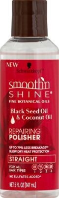 Smooth N Shine Polisher Repairing Straight For All Hair Types Black Seed Oil & Coconut Oil - 5 Oz - Image 2