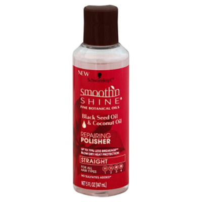 Smooth N Shine Polisher Repairing Straight For All Hair Types Black Seed Oil & Coconut Oil - 5 Oz - Image 1