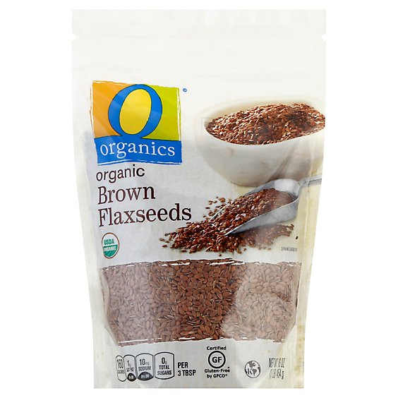 O Organics Organic Brown Flaxseeds - 16 Oz