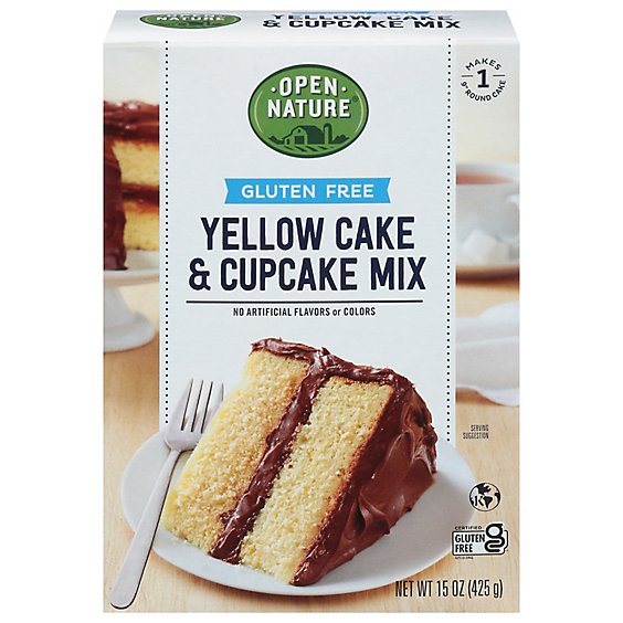 Open Nature Yellow Cake & Cupcake Mix Gluten Free - 15 Oz