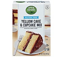 Open Nature Yellow Cake & Cupcake Mix Gluten Free - 15 Oz