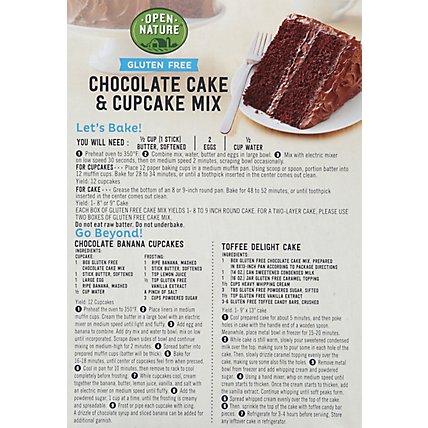 Open Nature Chocolate Cake & Cupcake Mix Gluten Free - 14 Oz - Image 4