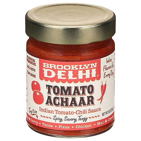 Brooklyn Delhi Sauce Indian Tomato Chili Tomato Achaar - 9 Oz