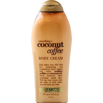 OGX Smoothing Plus Coconut Coffee Body Cream - 19.5 Oz - Image 2