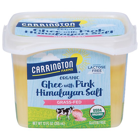 Carrington Farms Organic Ghee With Pink Himalayan Salt Gras Fed - 12 Oz