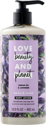 Love Beauty and Planet Body Lotion Argan Oil & Lavender - 13.5 Fl. Oz. - Image 2